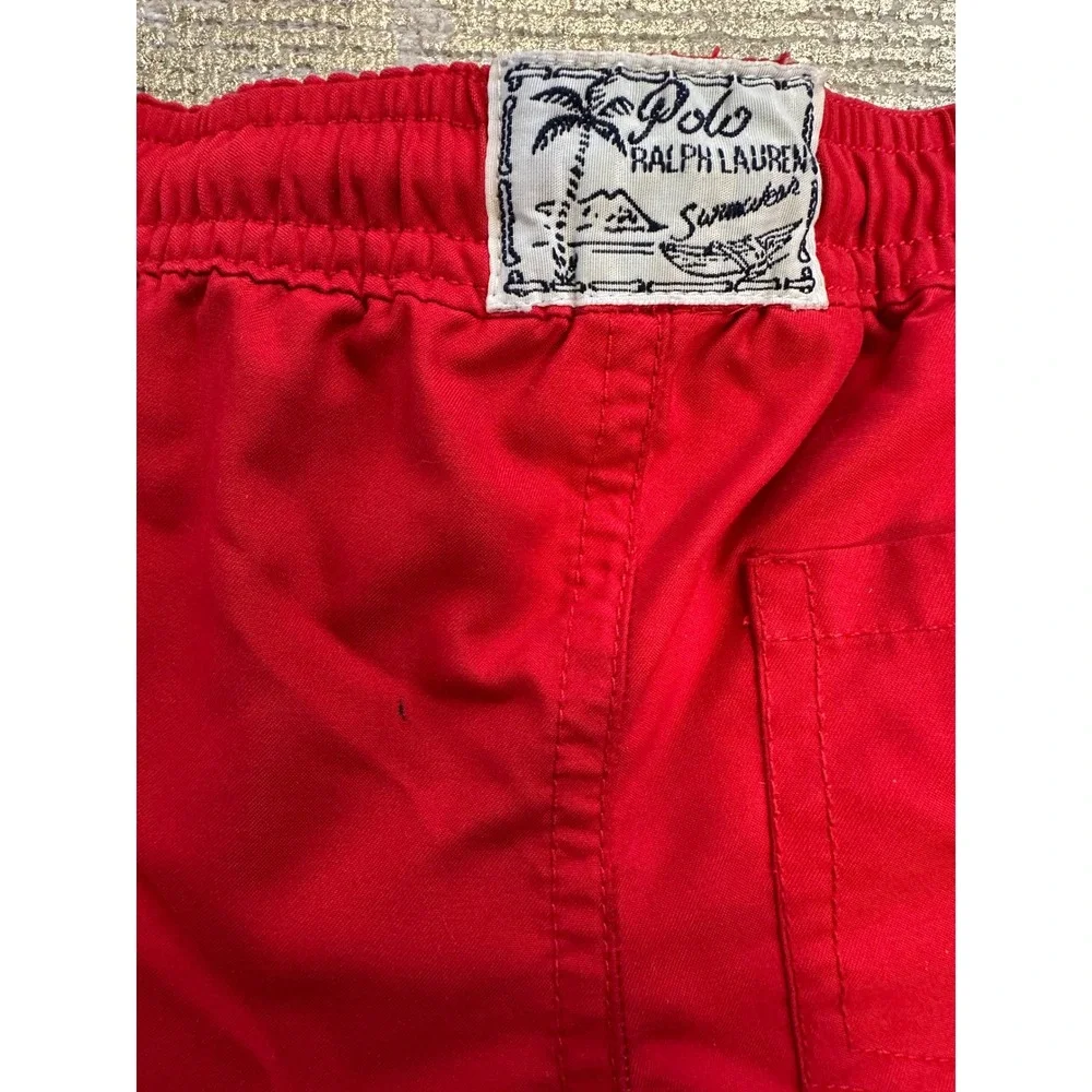 POLO RALPH LAUREN Toddler Boy Preppy Plaid Swim Trunks Bundle Summer Vacation 3T
